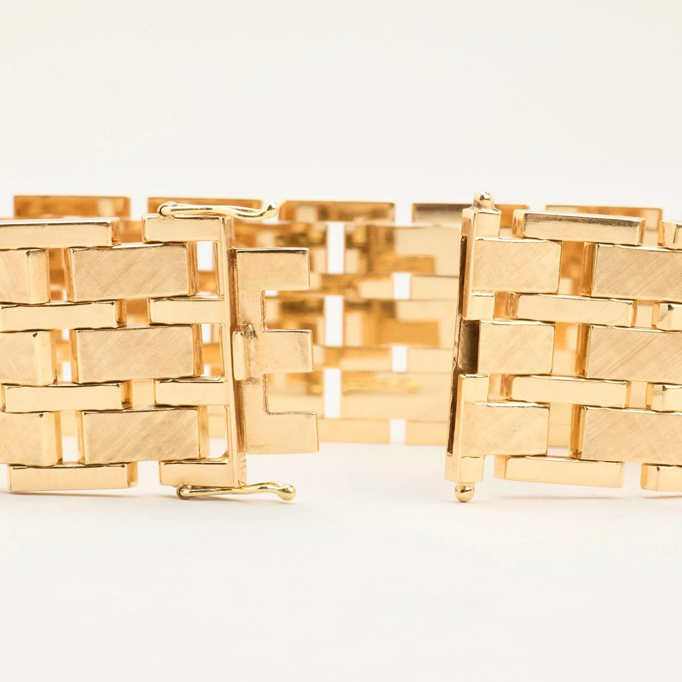 Block Armband i 14K guld, 18.5 cm, 41 g - Image 3