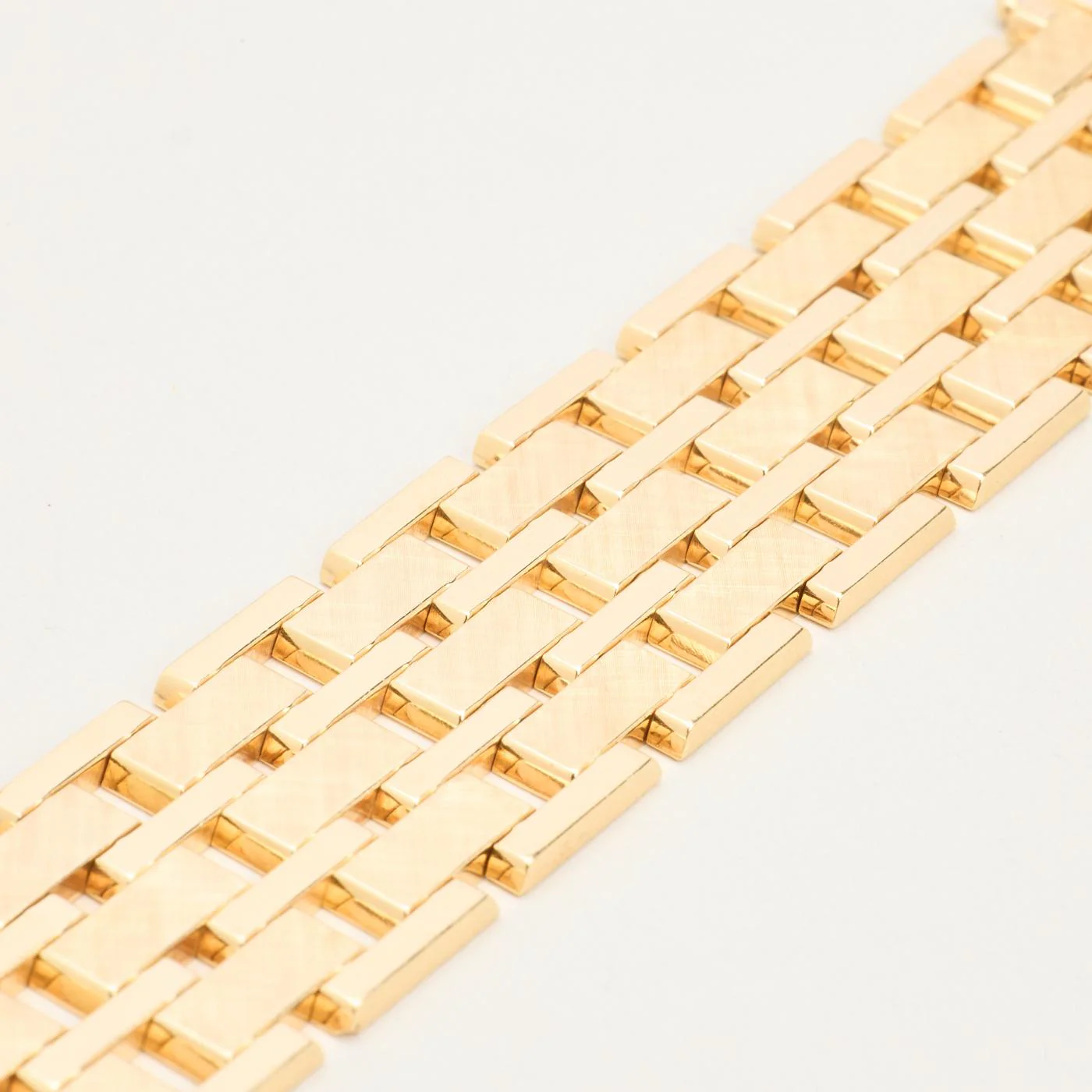 Block Armband i 14K guld, 18.5 cm, 41 g - Image 4