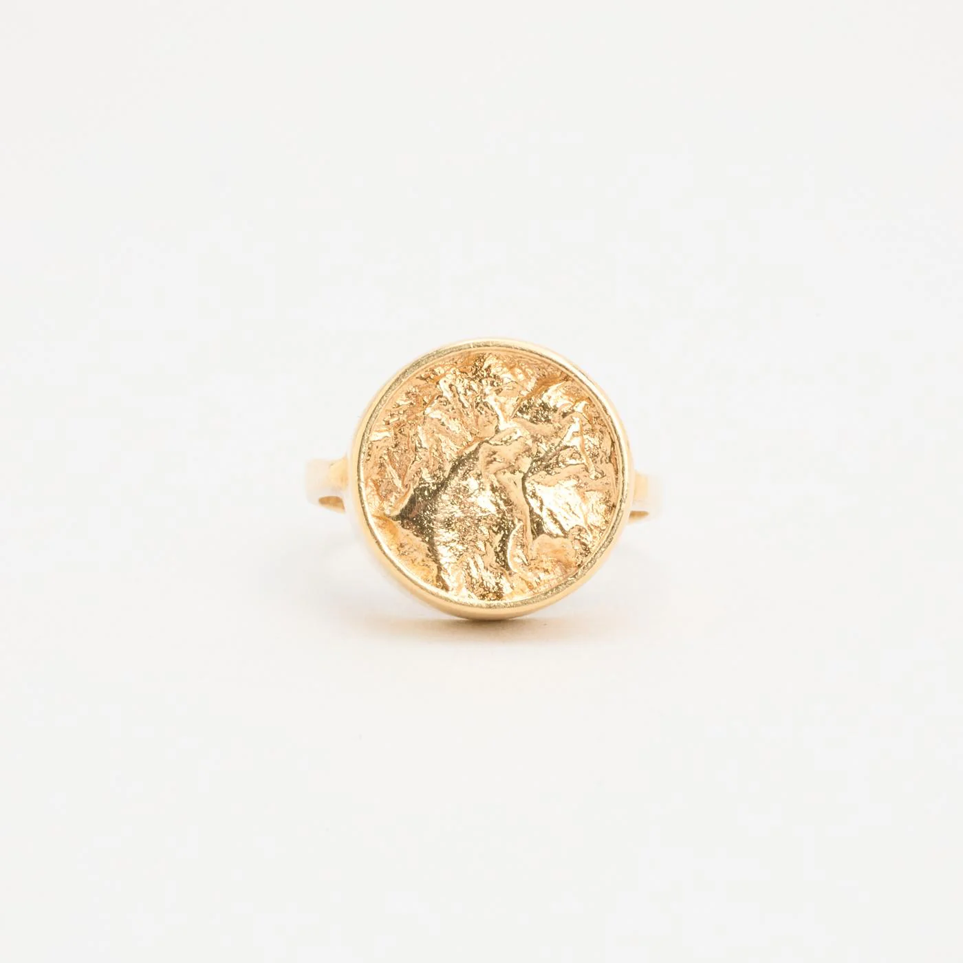 Organisk statementring i 14K guld strl. 15.6 / strl. 49 - Image 6