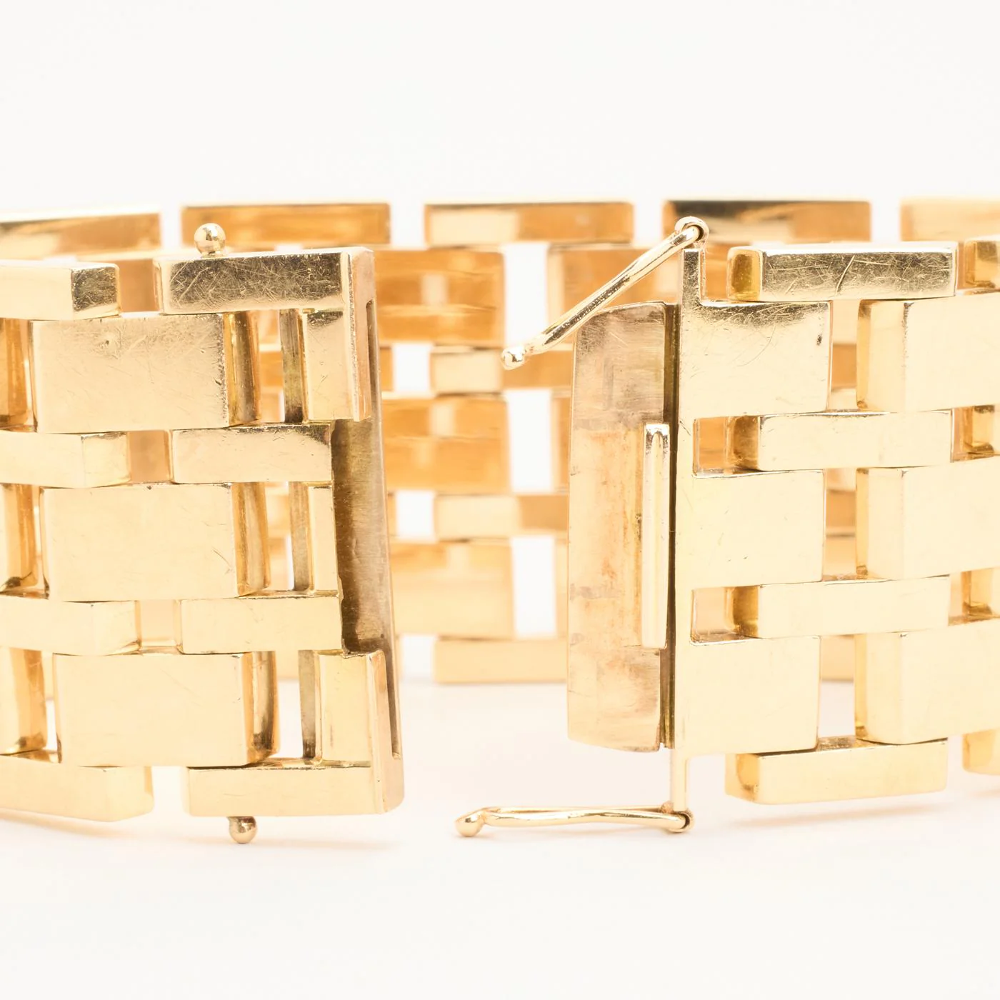 Block Armband i 14K guld, 18 cm, 74.85 g - Image 3