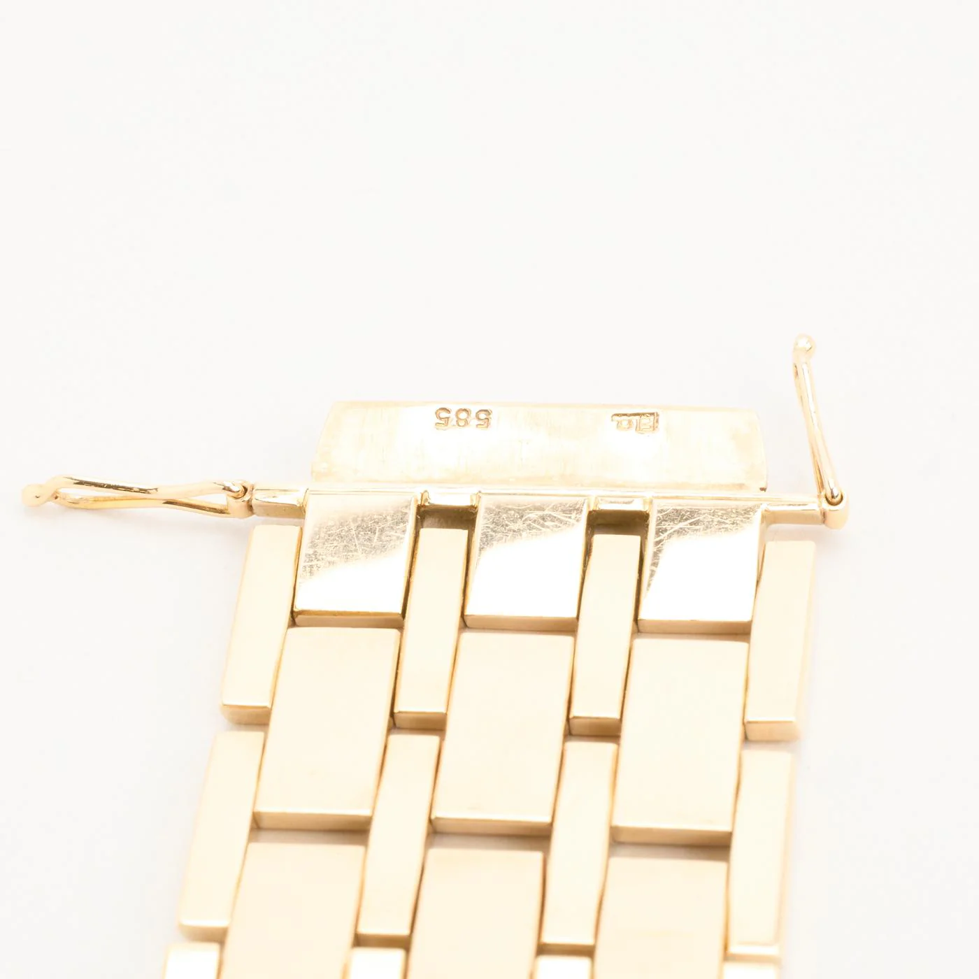 Block Armband i 14K guld, 18 cm, 74.85 g - Image 4