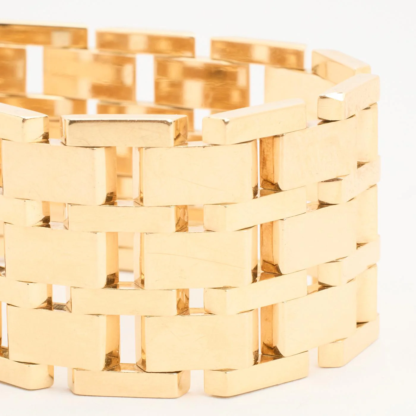 Block Armband i 14K guld, 18 cm, 74.85 g - Image 5