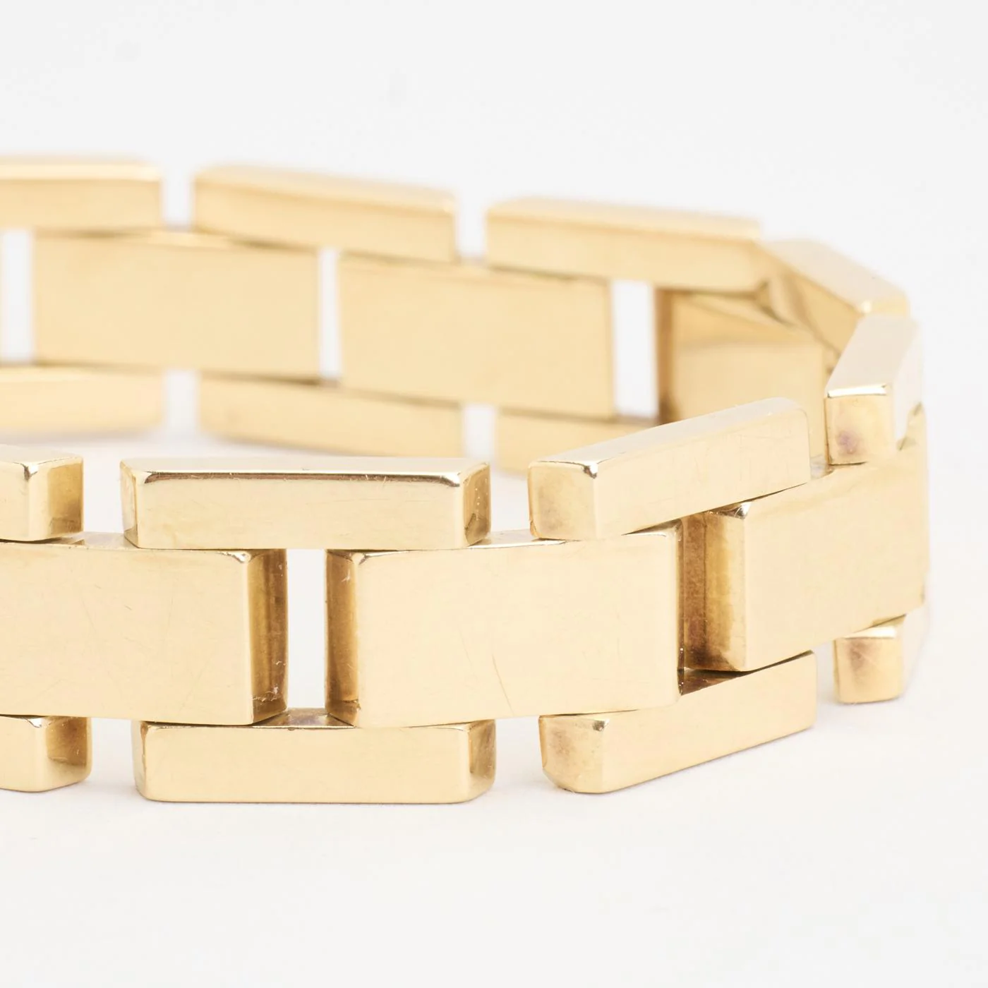 Block Armband i 14K guld, 16 cm, 27.18 g - Image 3