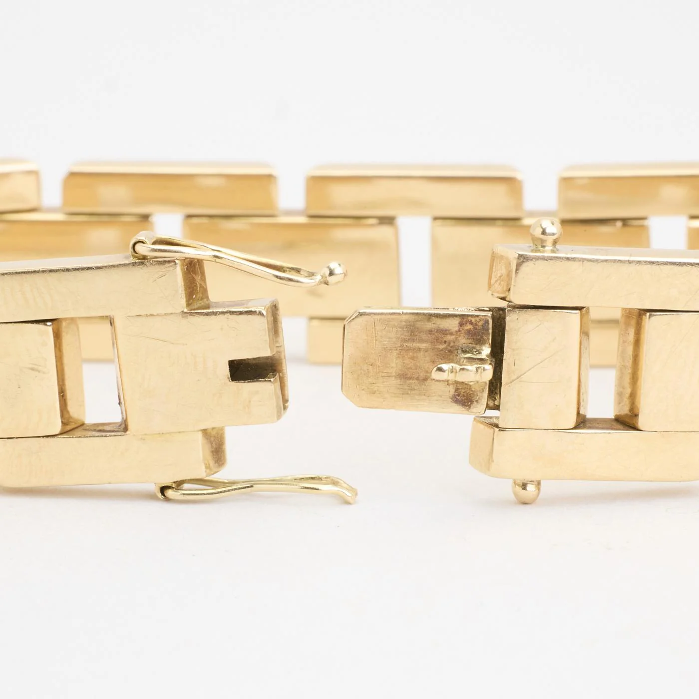 Block Armband i 14K guld, 16 cm, 27.18 g - Image 4
