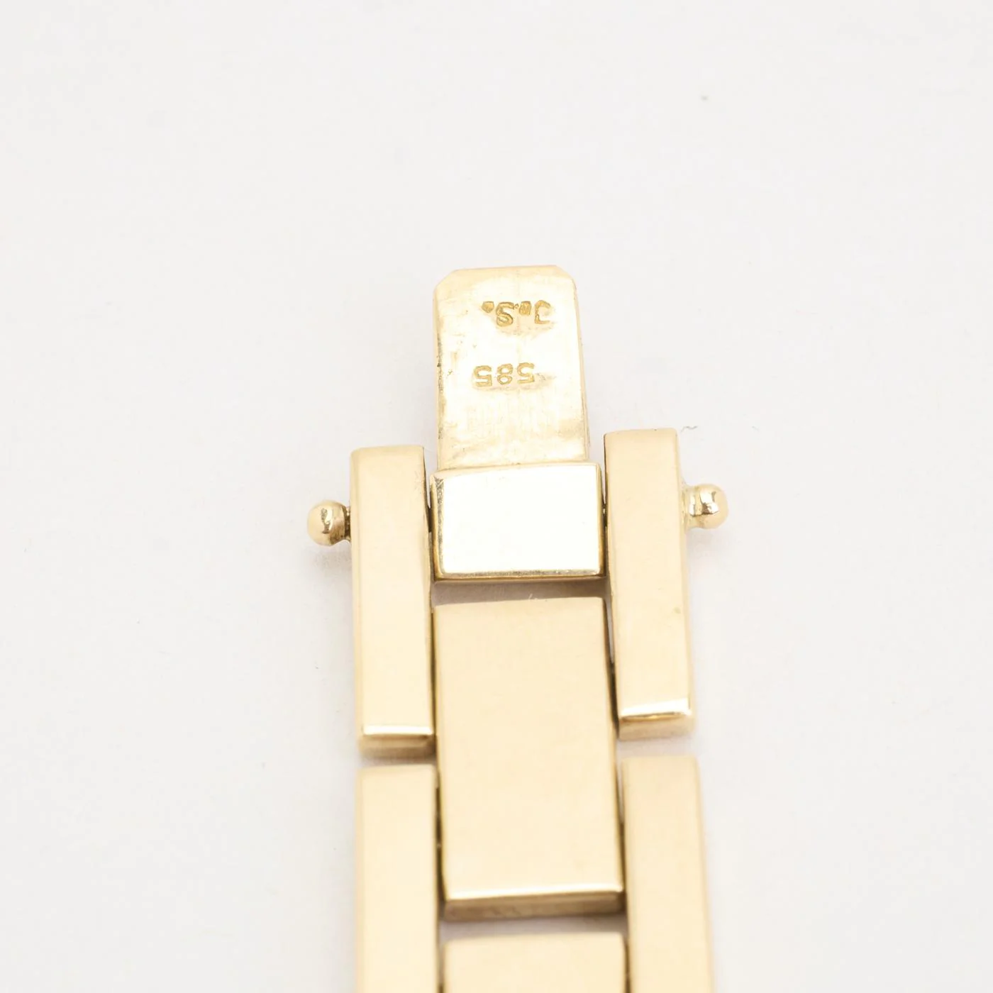 Block Armband i 14K guld, 16 cm, 27.18 g - Image 5