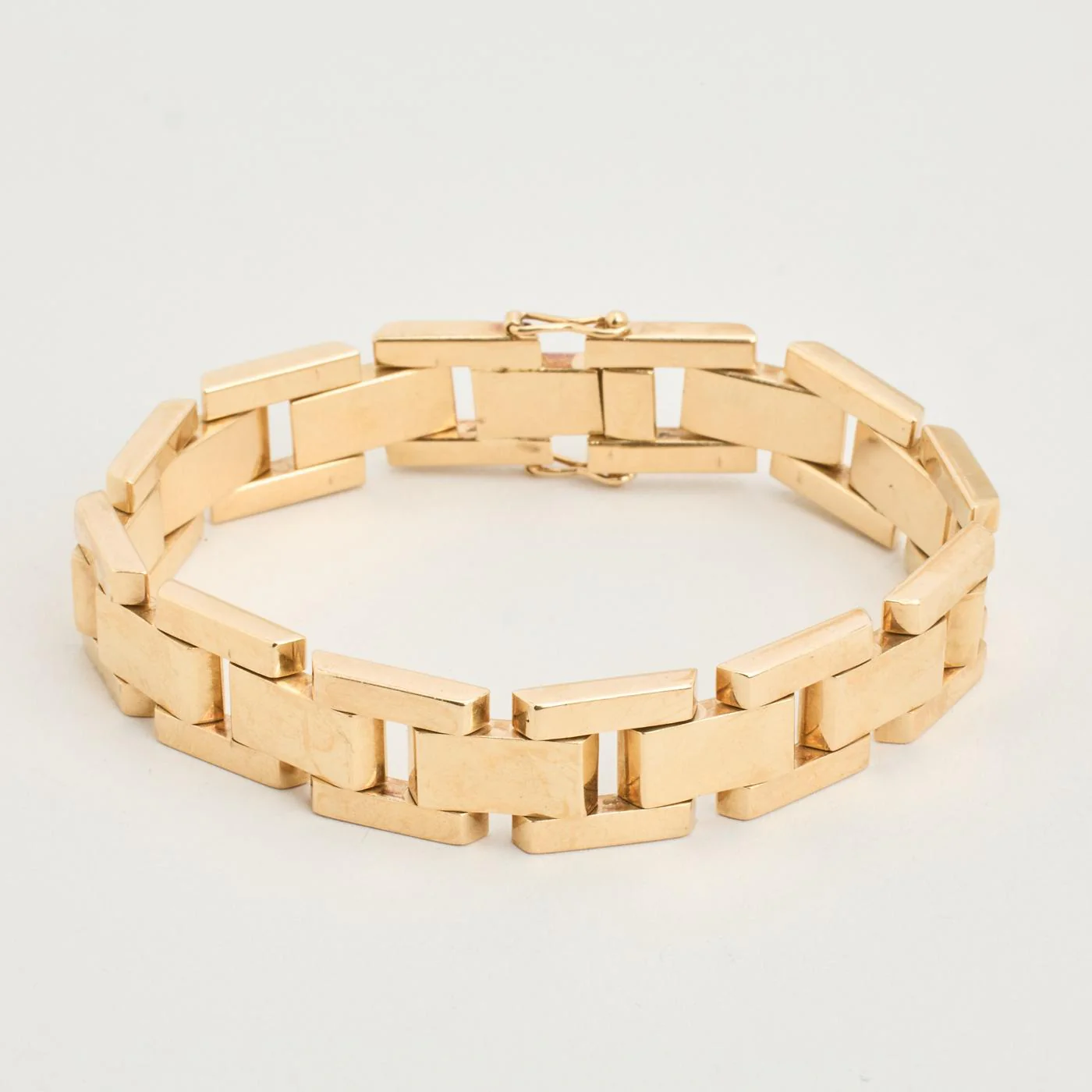 Block Armband i 14K guld, 18.5 cm, 29.71 g - Image 2
