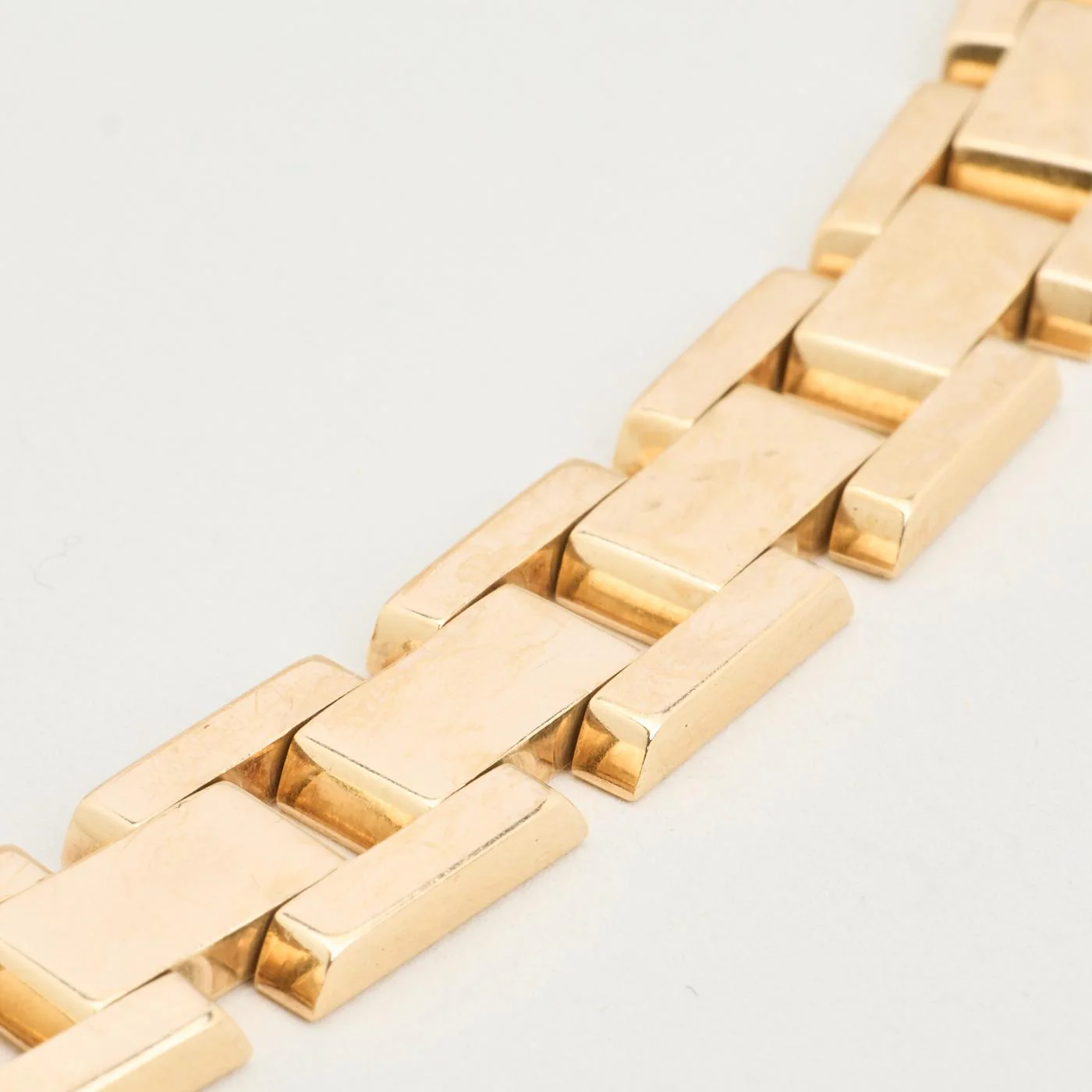 Block Armband i 14K guld, 18.5 cm, 29.71 g - Image 4