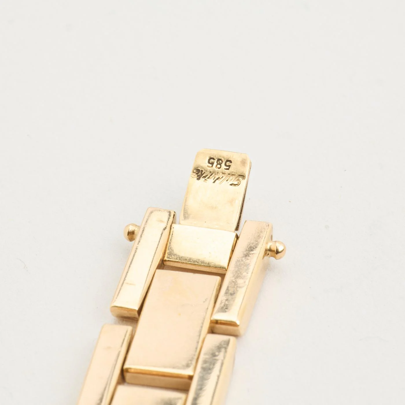 Block Armband i 14K guld, 18.5 cm, 29.71 g - Image 5