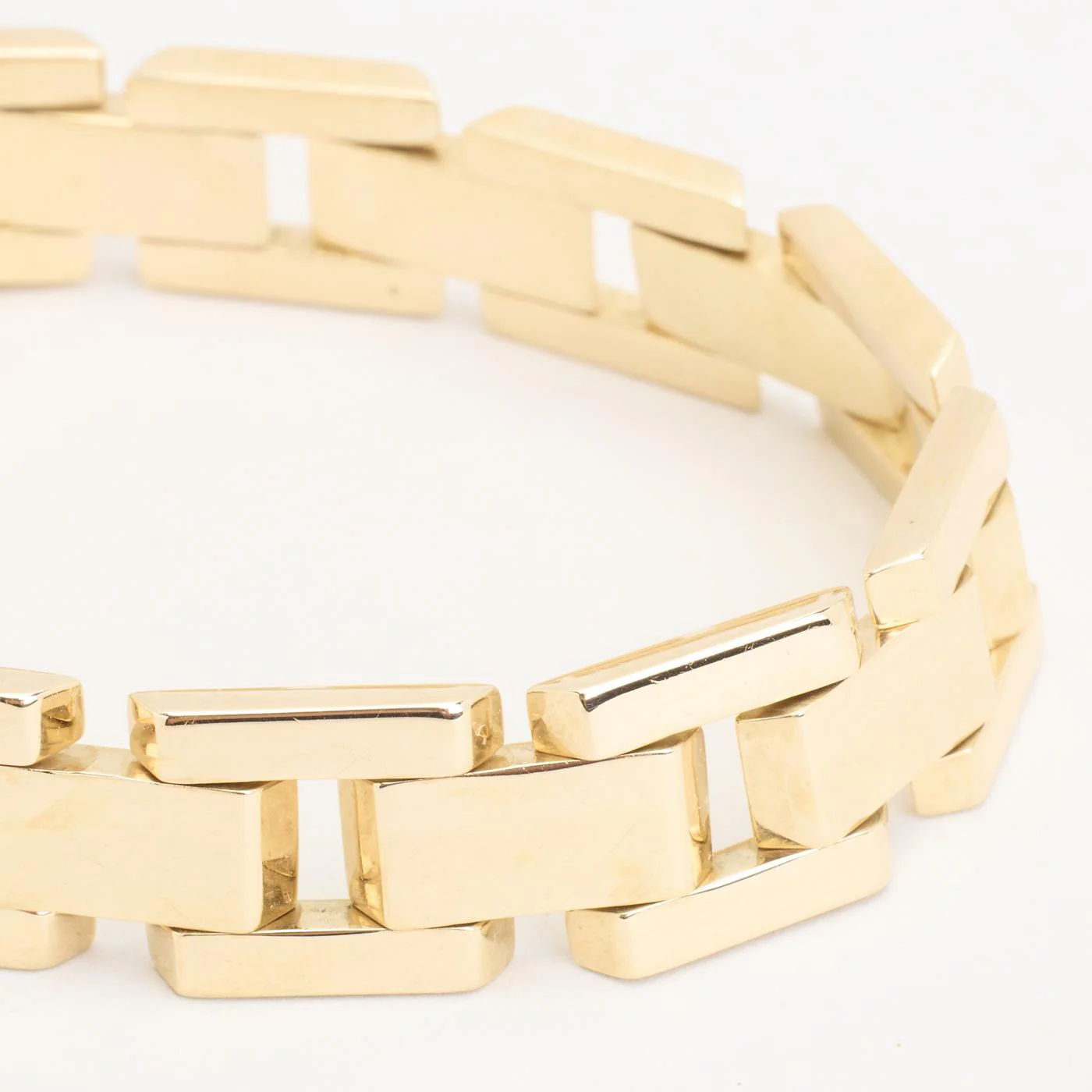 Block Armband i 14K guld, 18.3 cm, 25 g - Image 3