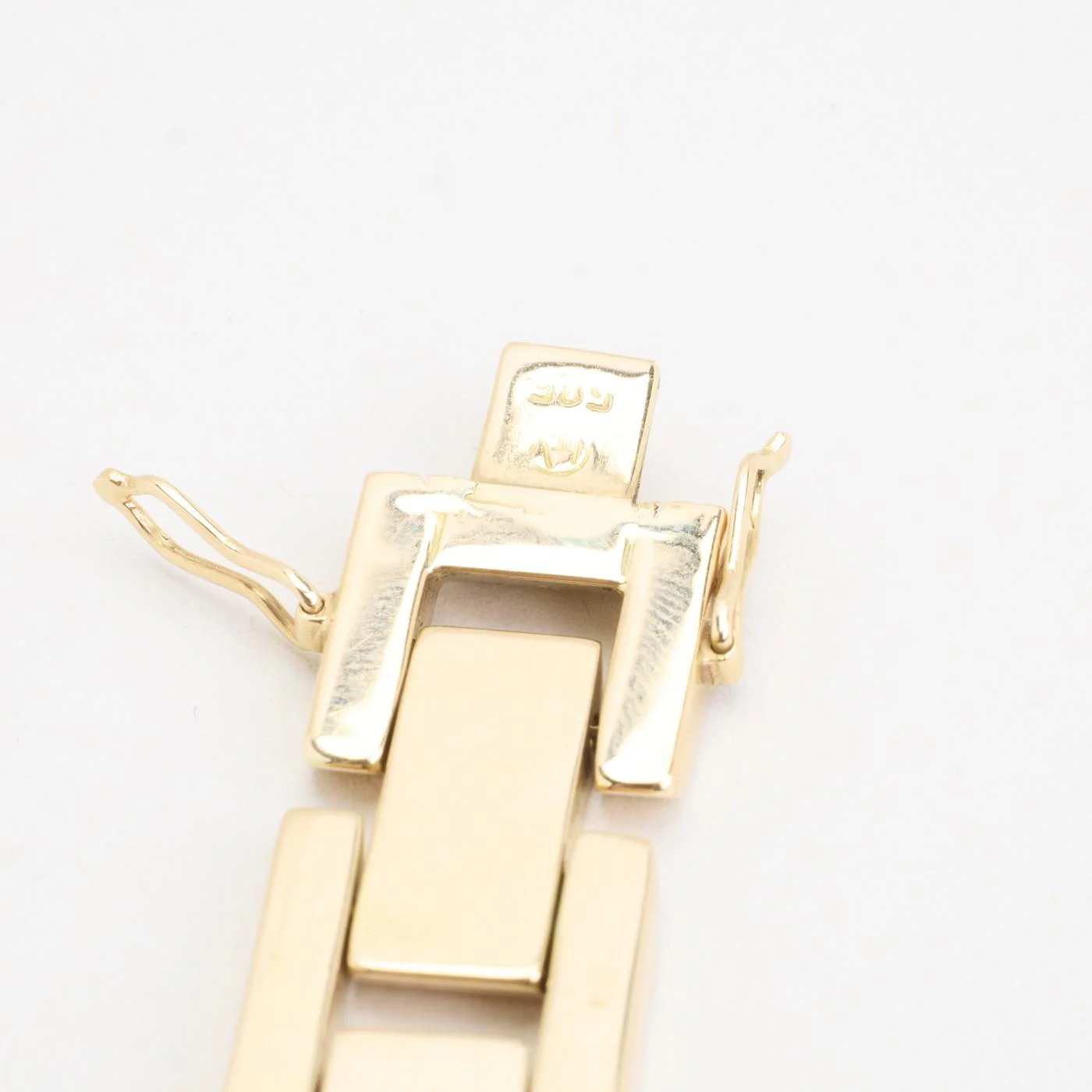 Block Armband i 14K guld, 18.3 cm, 25 g - Image 5