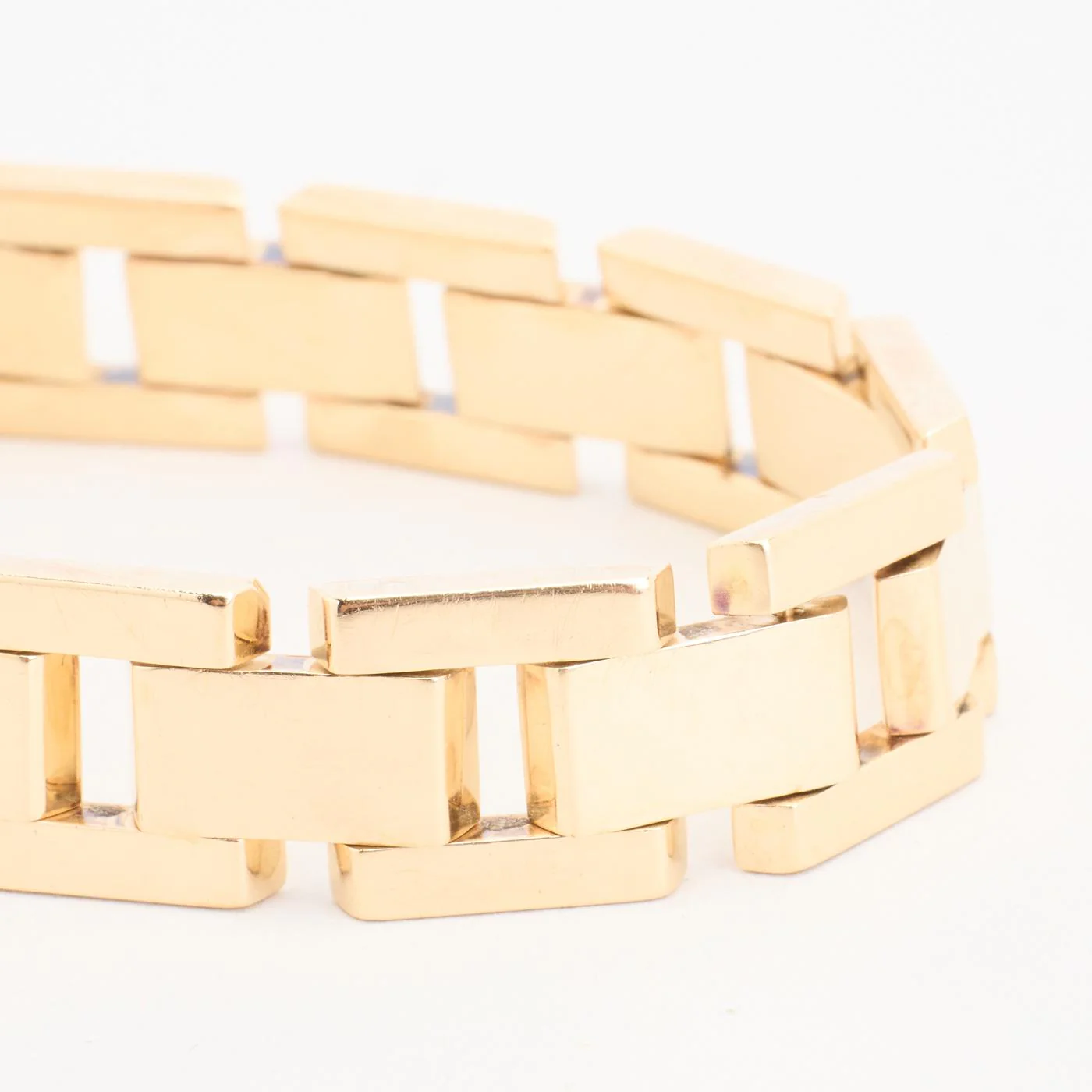 Block Armband i 14K guld, 18.5 cm, 25.7 g - Image 3