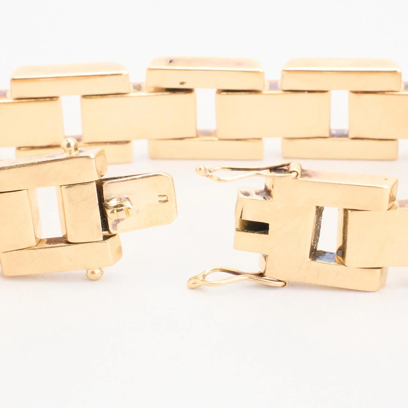 Block Armband i 14K guld, 18.5 cm, 25.7 g - Image 4