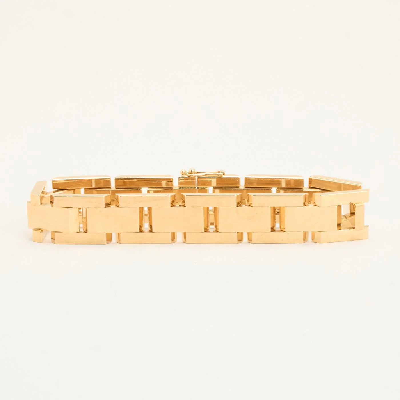 Block Armband i 14K guld, 18 cm, 27.8 g - Image 2
