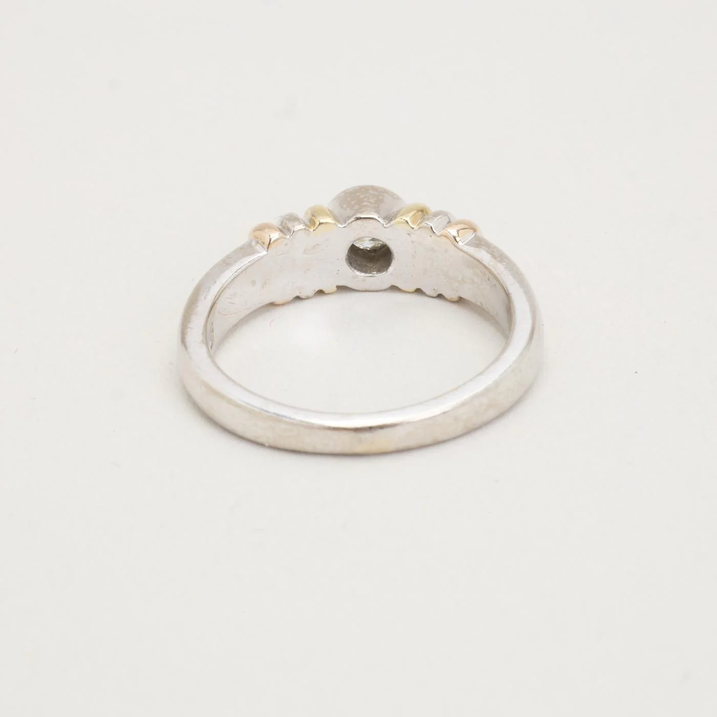 Klarlund solitärring i 14K tvåtonsguld med en diamant (0,27 ct), Strl. 16.6 / Strl. 52 - Image 4