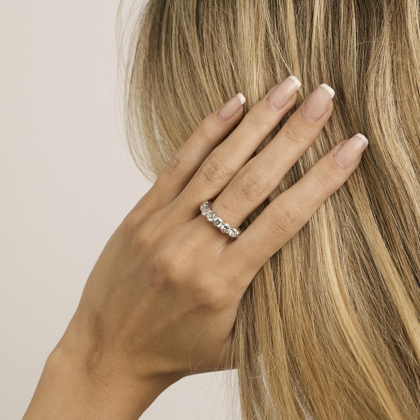 Bach Mouritsen alliansring med diamant (4.86 ct) i 18K guld strl. 16.9 / strl. 53