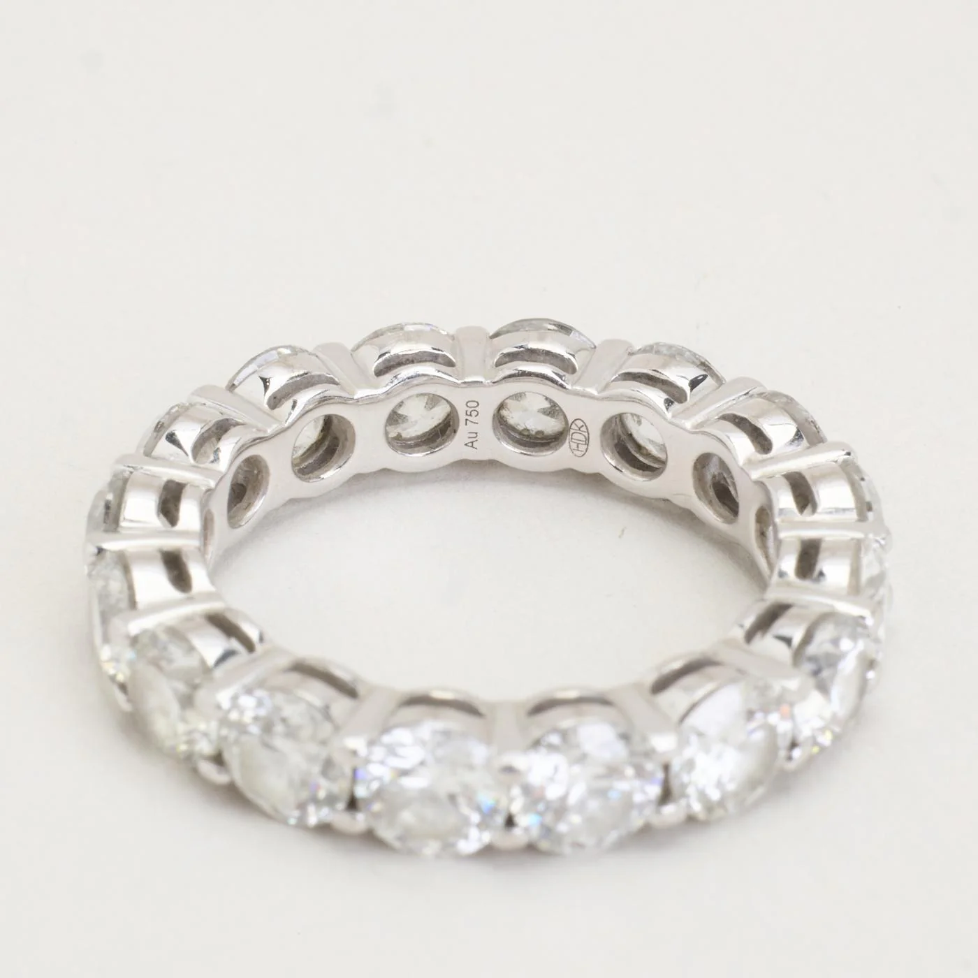 Bach Mouritsen alliansring med diamant (4.86 ct) i 18K guld strl. 16.9 / strl. 53 - Image 3