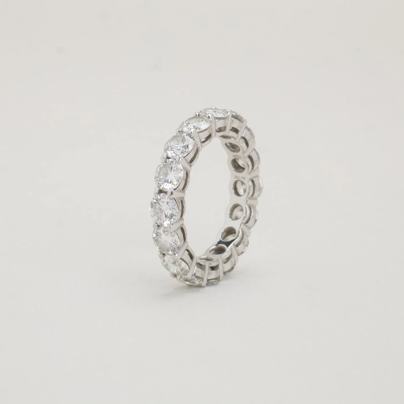Bach Mouritsen alliansring med diamant (4.86 ct) i 18K guld strl. 16.9 / strl. 53 - Image 4