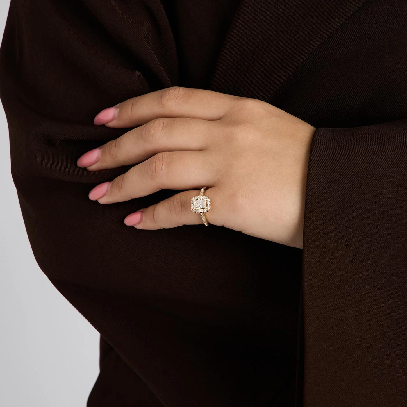 Benedikte Boje Haloring haloring med diamant (1 ct) i 18K guld strl. 15.9 / strl. 50 - Image 2