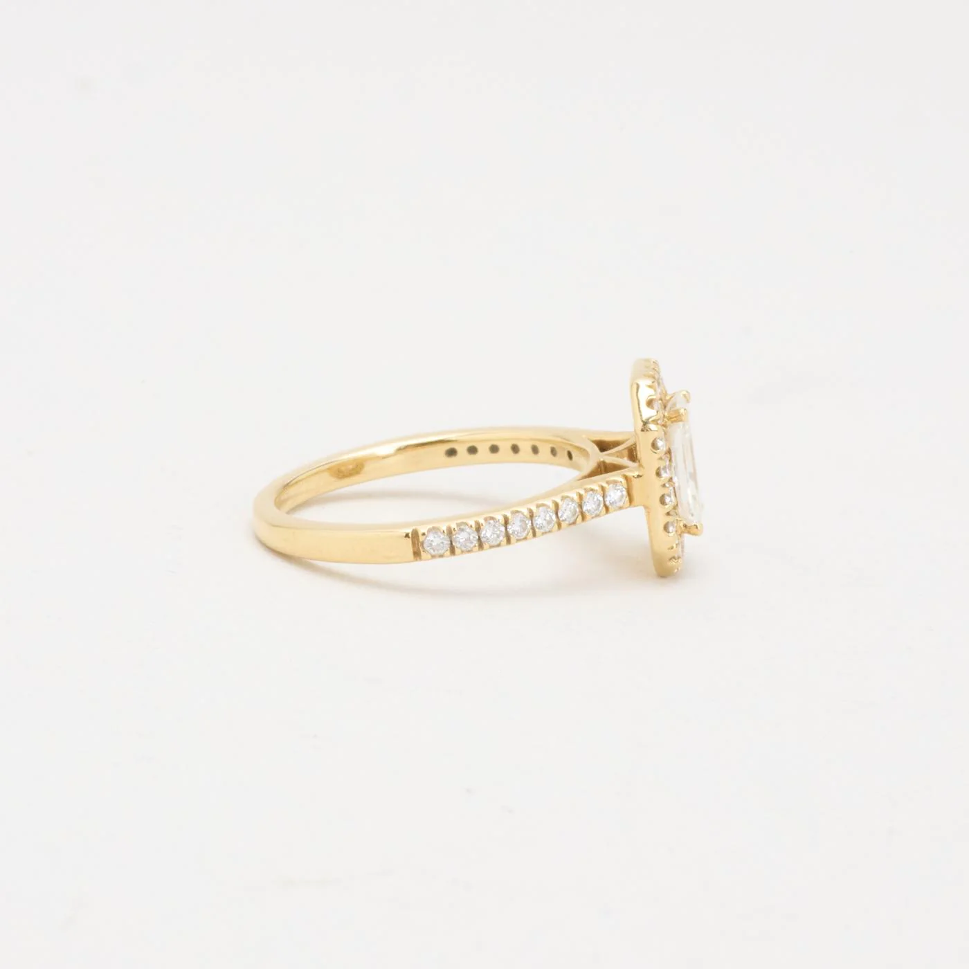 Benedikte Boje Haloring haloring med diamant (1 ct) i 18K guld strl. 15.9 / strl. 50 - Image 3