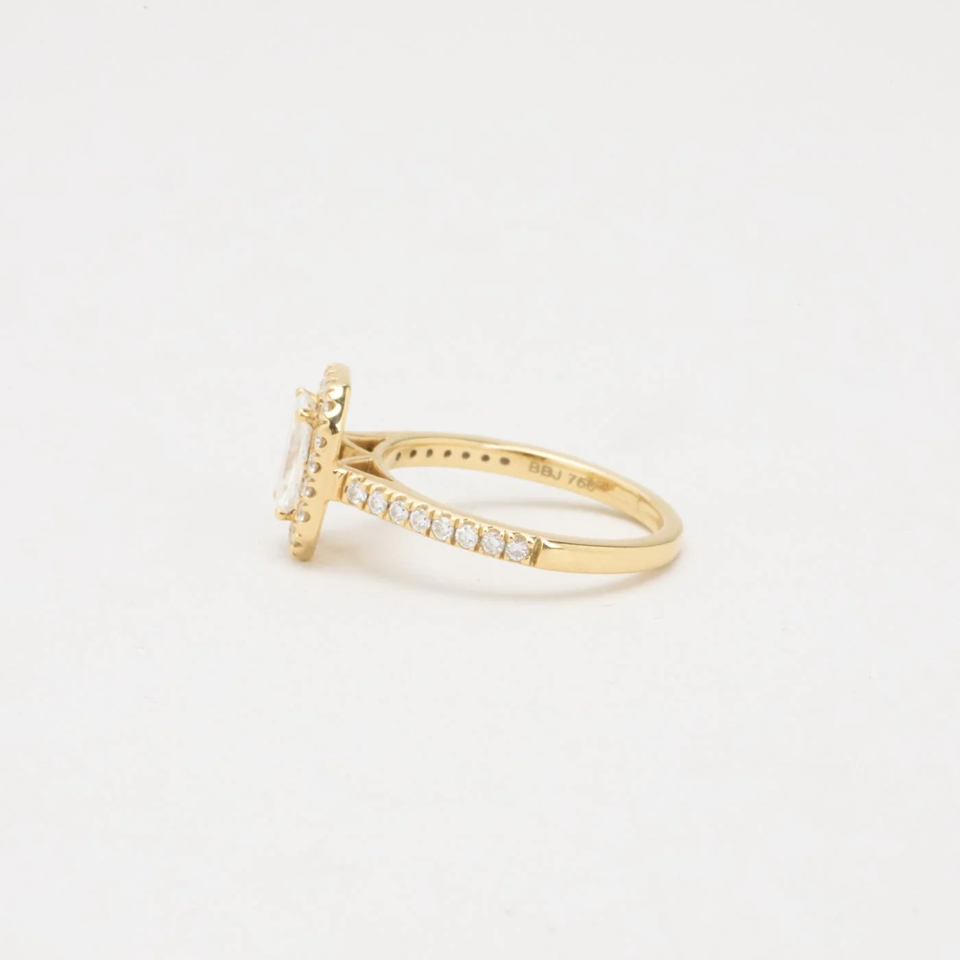 Benedikte Boje Haloring haloring med diamant (1 ct) i 18K guld strl. 15.9 / strl. 50 - Image 5