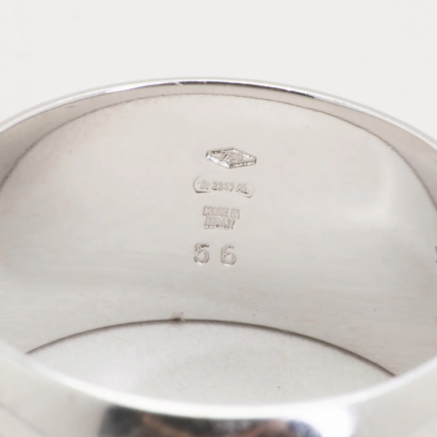 Bvlgari band i 18K vitt guld strl. 17.8 / strl. 56 - Image 8