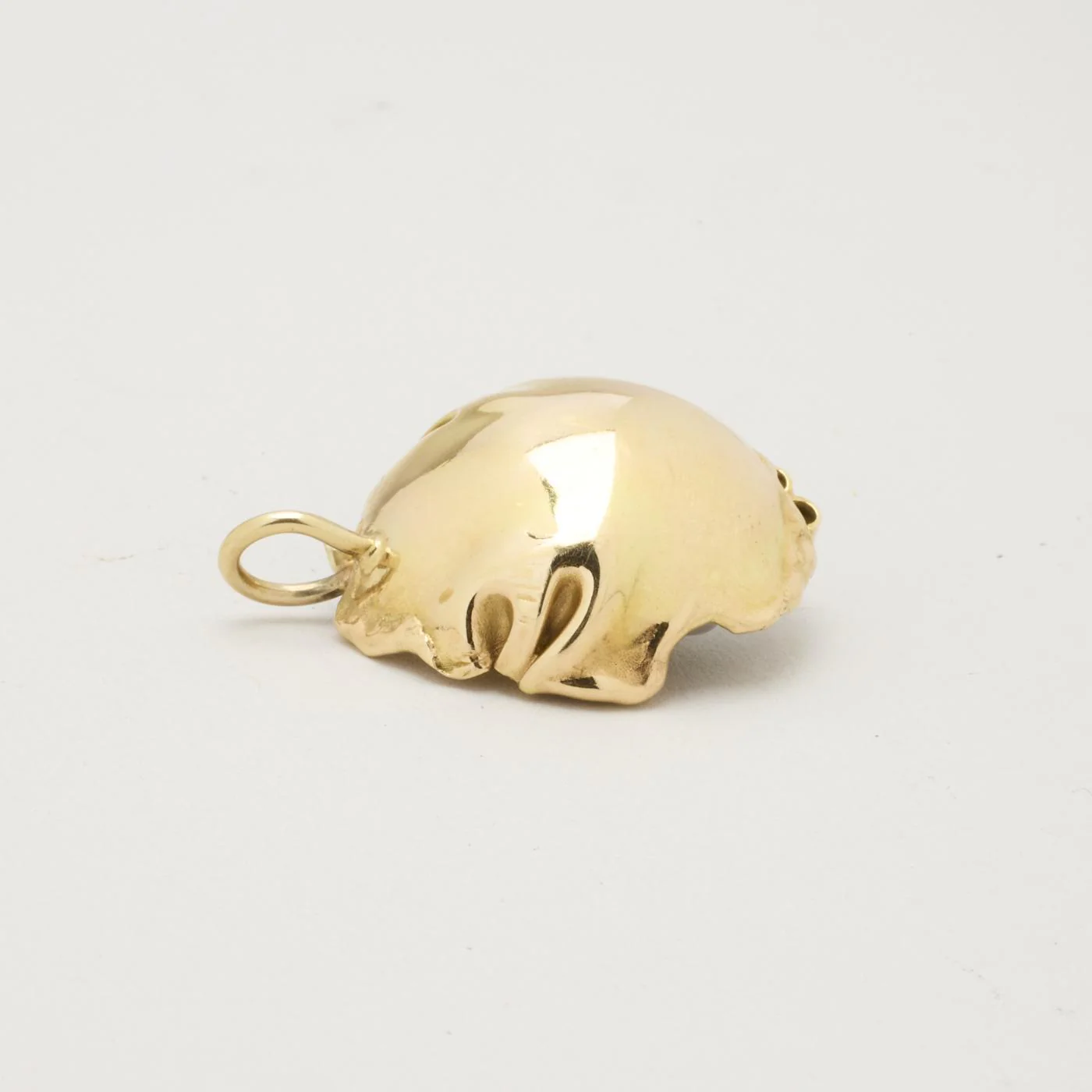Hänge med diamant (0.21 ct) i 14K guld med en pärla, 4 cm, 11.84 g - Image 4