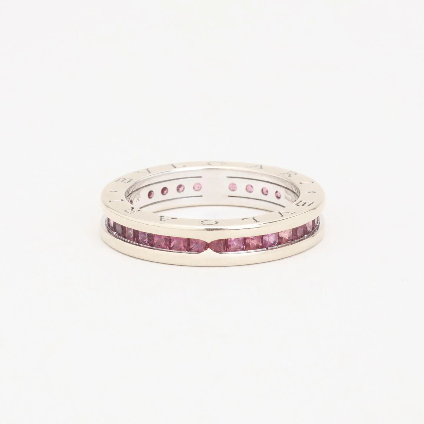 Bvlgari alliansring i 18K vitt guld med en turmalin strl. 18.8 / strl. 59 - Image 5