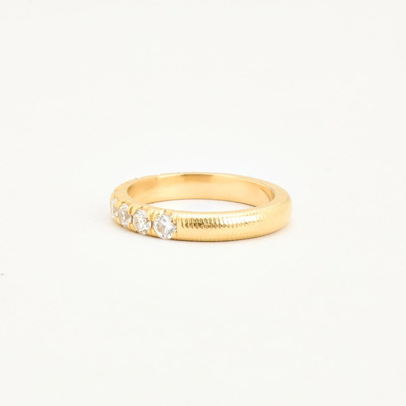 Marianne Dulong alliansring med diamant (1.11 ct) i 18K guld strl. 18.8 / strl. 59 - Image 5