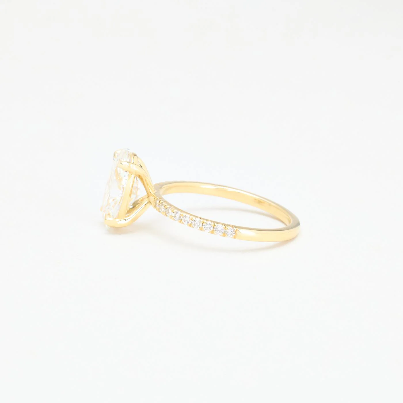 Klassisk Allians solitärring med diamant (2 ct) i nullK guld strl. 17.2 / strl. 54 - Image 4