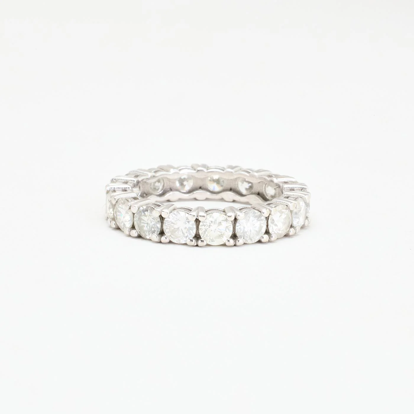 Alliansring med diamant (3 ct) i nullK vitt guld strl. 16.9 / strl. 53 - Image 3
