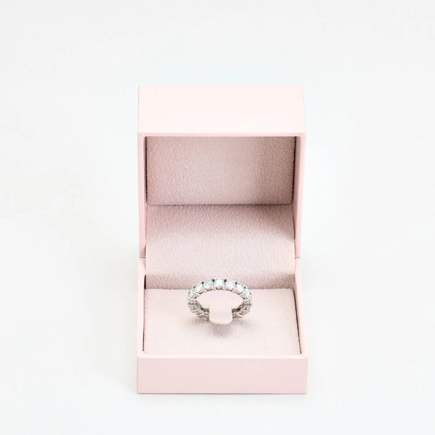 Alliansring med diamant (3 ct) i nullK vitt guld strl. 16.9 / strl. 53 - Image 5