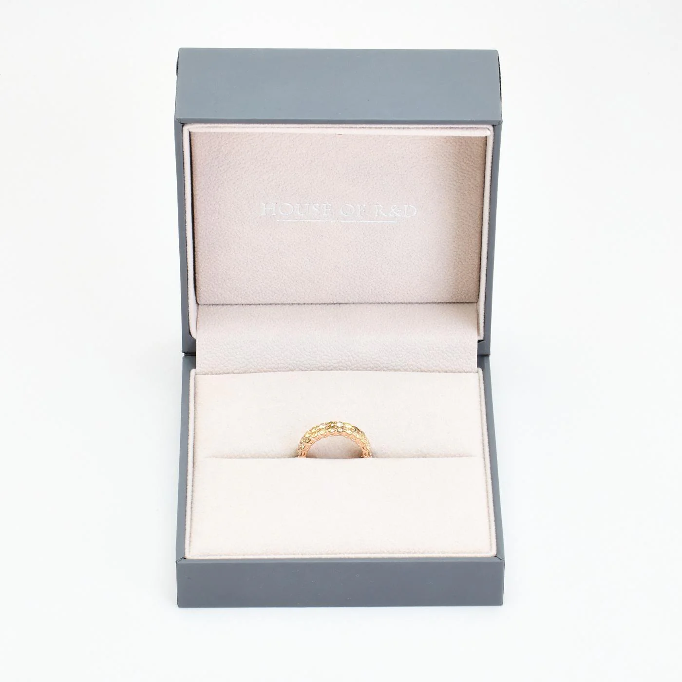 Dubbelt alliansring med diamant (3 ct) i nullK roséguld strl. 17.5 / strl. 55 - Image 6
